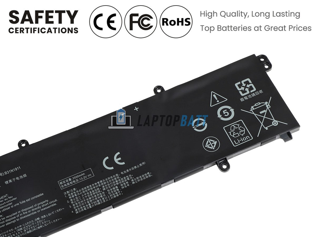42Wh Battery for Asus B31N1911 VivoBook 14 A1402ZA F1402ZA M1402IA VivoBook 15 F1502ZA