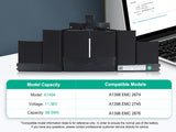 95Wh A1494 Battery for Apple Macbook Pro 15 Inch Retina A1398 EMC 2674 EMC 2745 EMC 2876