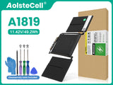 49.2Wh A1819 Battery for Apple MacBook Pro 13 Inch Touch A1706 11.41V 6 Cells