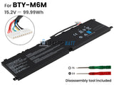 99.99Wh battery for MSI BTY-M6M GE66 GS66 GS76  GE76