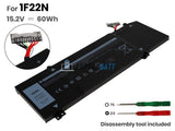 15.2V 60Wh Laptop_Dell 1F22N battery