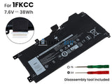 7.6V 38Wh Laptop_Dell 1FKCC battery