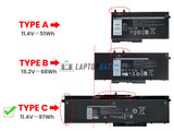 11.4V 97Wh Laptop_Dell 3HWPP battery