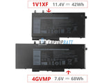 11.4V 42Wh Laptop_Dell 4GVMP battery