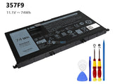 11.4V 74Wh Dell 357F9 battery