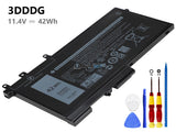 11.4V 42Wh Laptop_Dell 3DDDG battery
