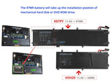 11.4V 97Wh Laptop_Dell XPS15-9560 battery