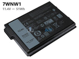 11.4V 51Wh Laptop_Dell 7WNW1 battery