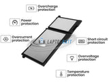 11.4V 51Wh Laptop_Dell 3DDDG battery