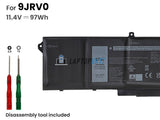 11.4V 97Wh Laptop_Dell GRT01 battery