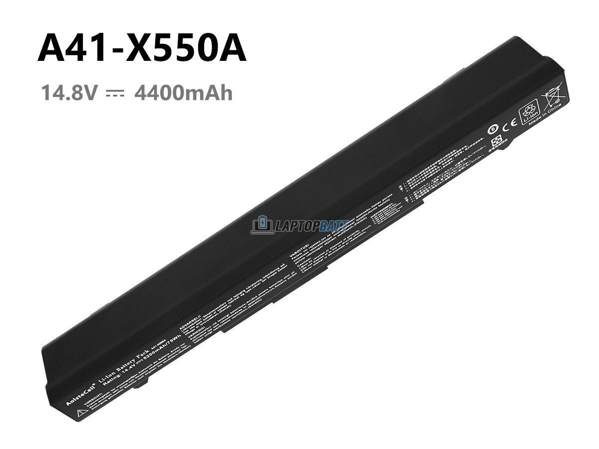14.8V Battery for Asus A41-X550 A41-X550A (2200mAh VS 4400mAh) - 4400mAh