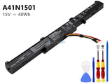 15V 48Wh Asus A41N1501 battery