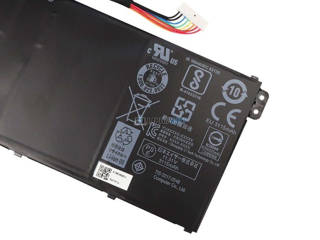11.4V 36Wh Acer AC14B13J battery