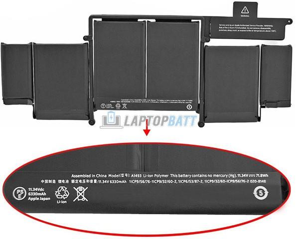 71.8Wh A1493 Battery for MacBook Pro 13 inch Retina A1502 71.8Wh A1493 Battery for MacBook Pro 13 inch Retina A1502