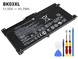 11.55V 41.7Wh HP BK03XL battery