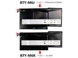 11.4V 52.4Wh MSI BTY-M6K battery