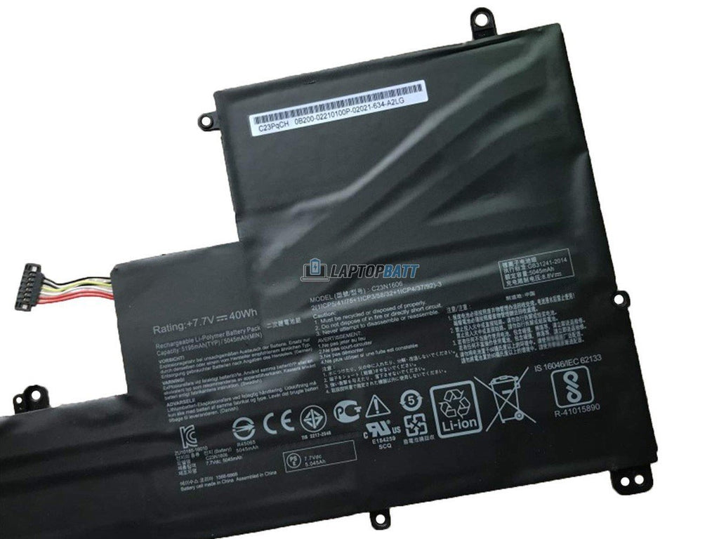 7.4V 40Wh Asus C23N1606 battery