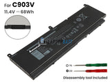 11.4V 68Wh Laptop_Dell C903V battery