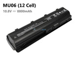 12 Cells 8800mAh HP 593553-001 battery