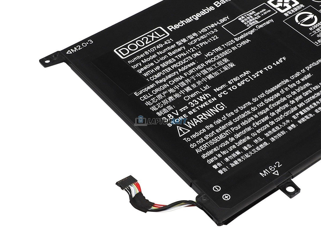 3.8V 33Wh HP DO02XL battery