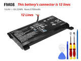 12 lines 83.22Wh HP FM08 battery