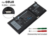 11.25V 41Wh Laptop_Dell G91J0 battery