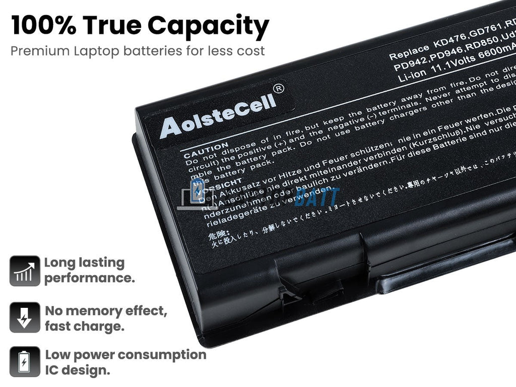 11.1V 6600mAh Laptop_Dell Inspiron6400 battery
