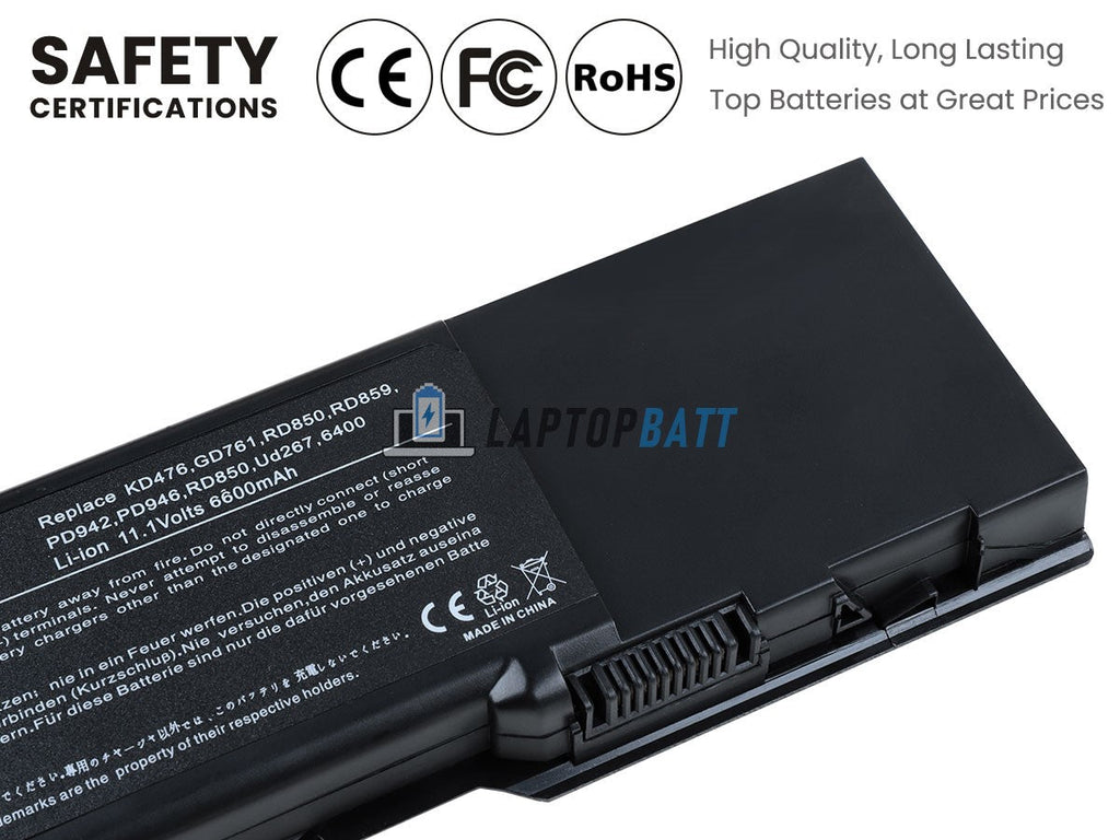 11.1V 6600mAh Laptop_Dell Inspiron6400 battery