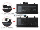 7.6V 42Wh Laptop_Dell 1WND8 battery
