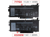 7.6V 60Wh Laptop_Dell 71TG4 battery