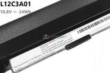 10.8V 24Wh Black Lenovo L12C3A01 battery