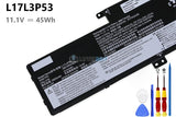11.1V 45Wh Lenovo L17C3P53 battery