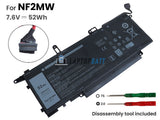 7.6V 52Wh Laptop_Dell NF2MW battery