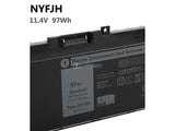 11.4V 97Wh Dell NYFJH battery with Type-A connector