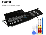 11.4V 56Wh HP PK03XL battery