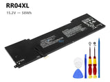 15.2V 58Wh HP RR04XL battery