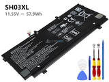 11.55V 57.9Wh HP SH03XL battery