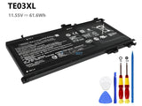 11.55V 61.6Wh HP TE03XL battery