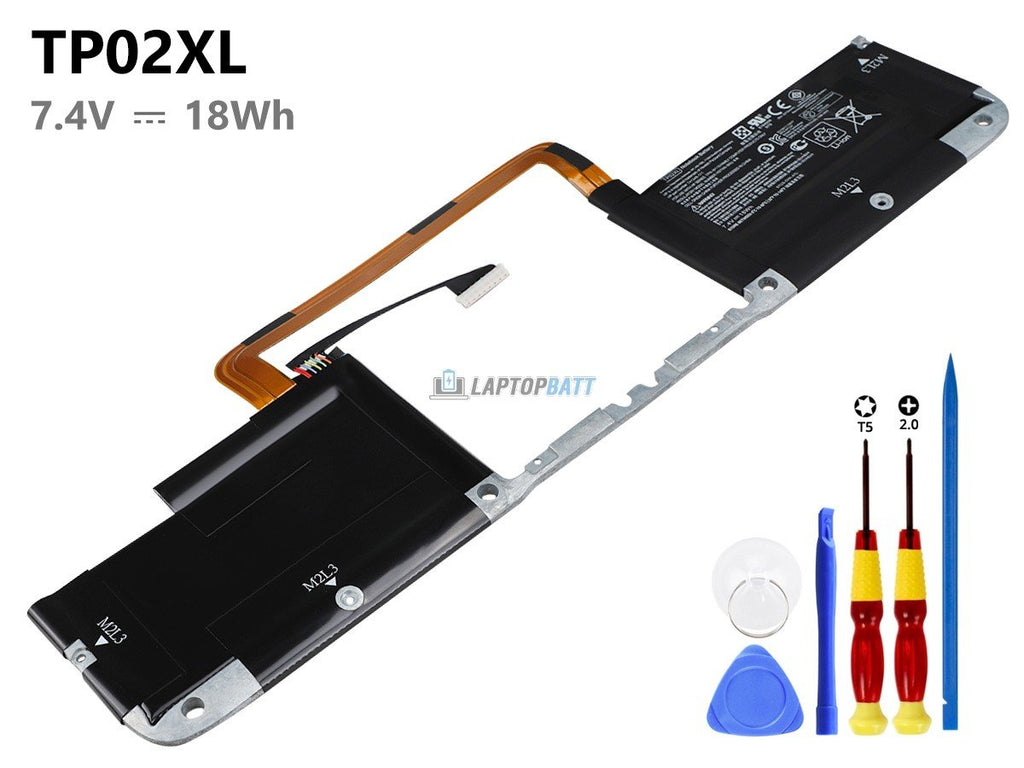 7.4V 18Wh HP TP02XL battery