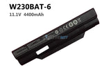 11.1V 4400mAh Hasee W230BAT-6 battery