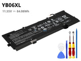 11.55V 84.08Wh HP YB06XL battery