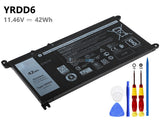 11.46V 42Wh Laptop_Dell YRDD6 battery