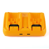 2-Port DBC102 Fast Charger for Dewalt 12V-20V 6A battery charger with USB