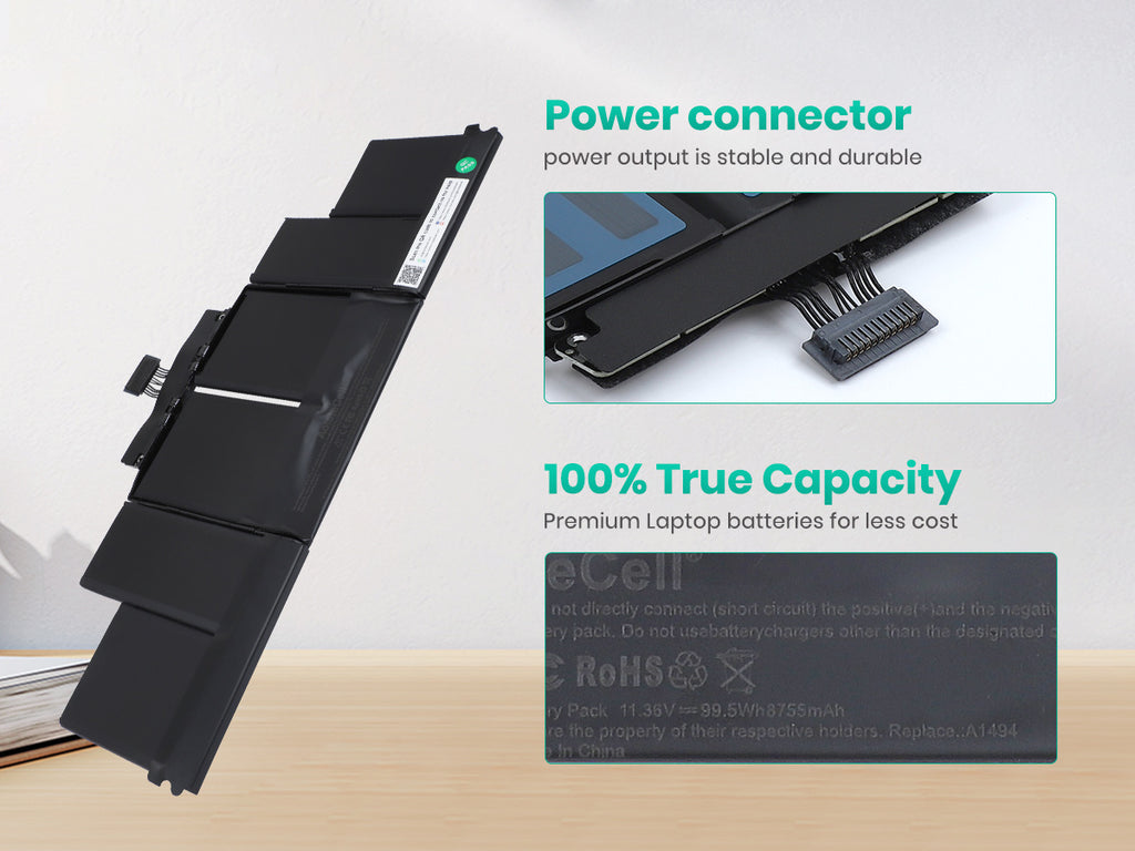 Grade A TopCase Trackpad Battery A1494 for MacBook Pro 15 A1398 Grade A TopCase Trackpad Battery A1494 for MacBook Pro 15 A1398