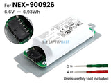 6.93Wh NEX-900926 Battery for Dell EqualLogic PS4210, EqualLogic PS6210, EqualLogic PS6610 6.6V 2 Cells
