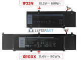 15.2V 60Wh Laptop_Dell 1F22N battery