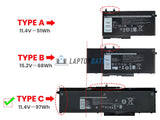 11.4V 97Wh Laptop_Dell 3HWPP battery