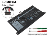 7.4V 28Wh Laptop_Dell 1MCXM battery