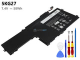 7.4V 58Wh Laptop_Dell 5KG27 battery