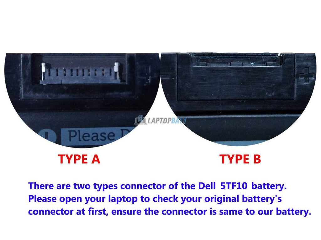 Dell NYFJH Battery (7.6V 64Wh vs 11.4V 97Wh)